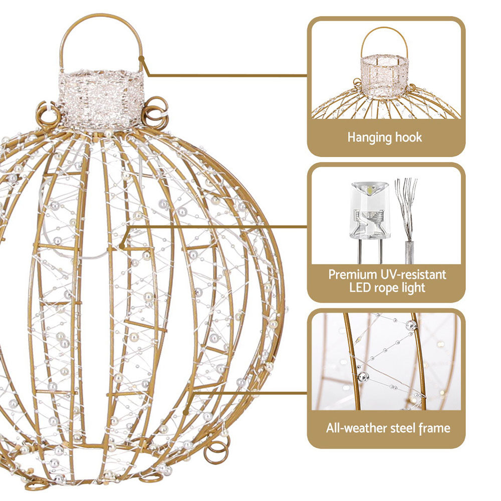 Outdoor Decorations & Lights - 3 PCS Christmas Lights 360 LED Fairy Light Ball Decorations