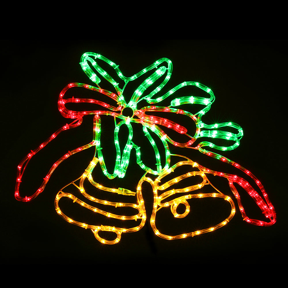 76Cm - Christmas Lights 216 LED 76cm Fairy Light Bells Decorations