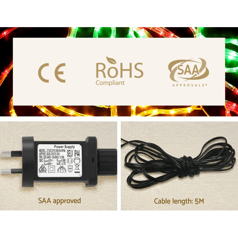 Christmas Lights 216 LED 76cm Fairy Light Bells Decorations | 76Cm