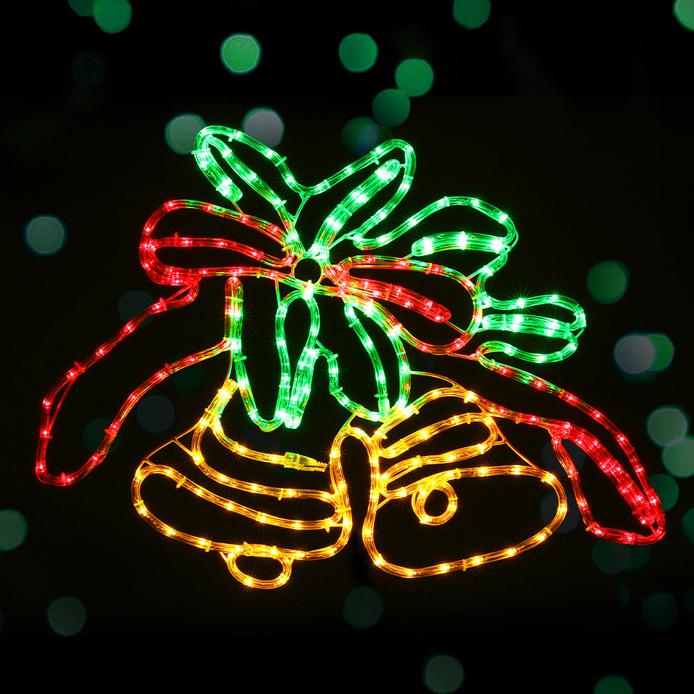Motif Outdoor Decor Bell - Christmas Lights 216 LED 76cm Fairy Light Bells Decorations