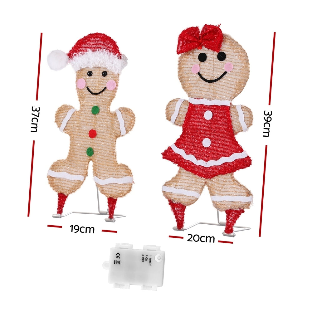 Christmas Lights Gingerbread Motif 30 LED Fairy Light Decoration | Outdoor Decorations & Lights - photo 6