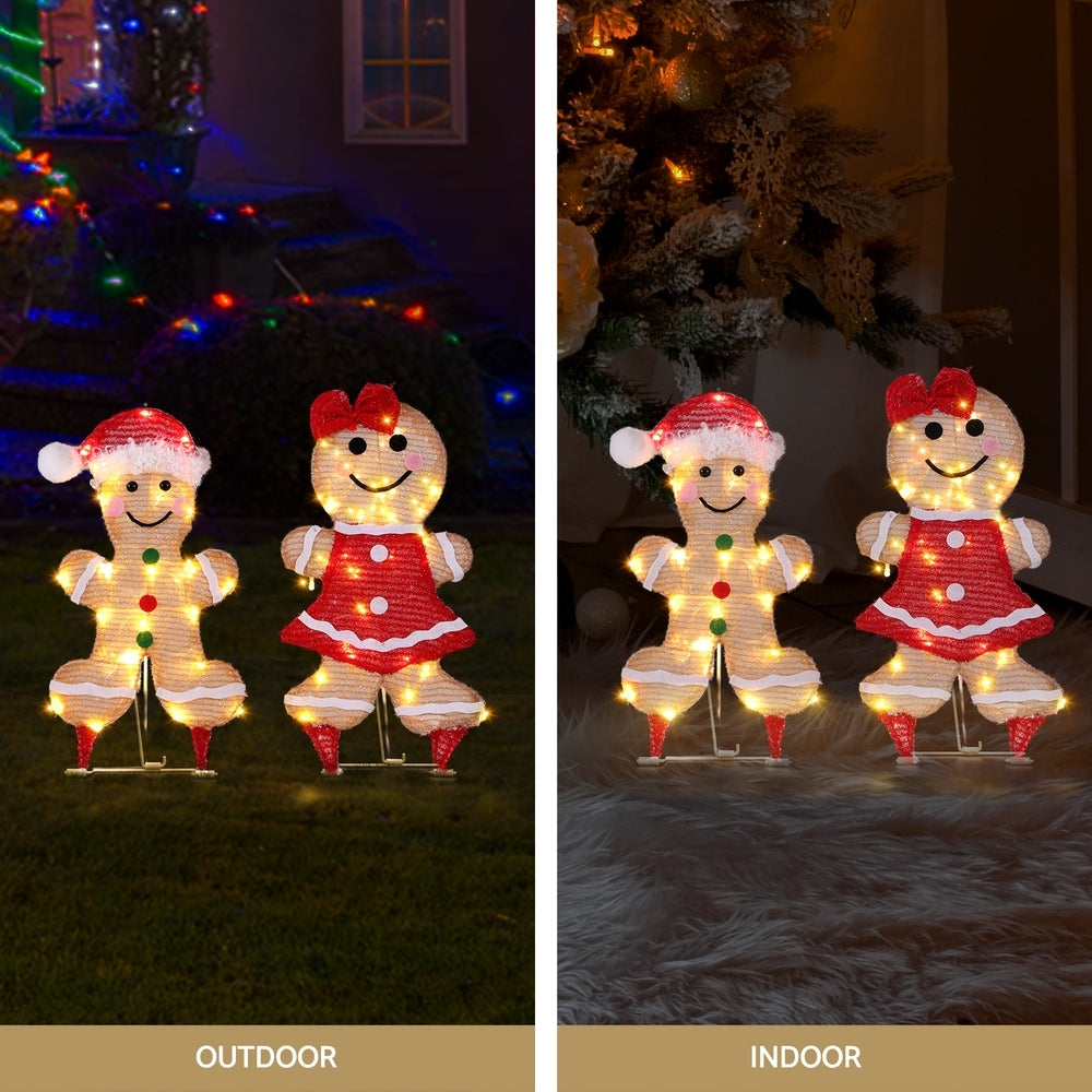 Outdoor Decorations & Lights - Christmas Lights Gingerbread Motif 30 LED Fairy Light Decoration