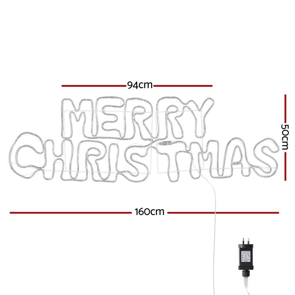 Outdoor LED Rope Light Motif - 160cm Christmas Decoration | Xmas Lights