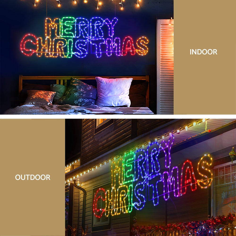 Outdoor Decorations & Lights - Outdoor LED Rope Light Motif - 160cm Christmas Decoration