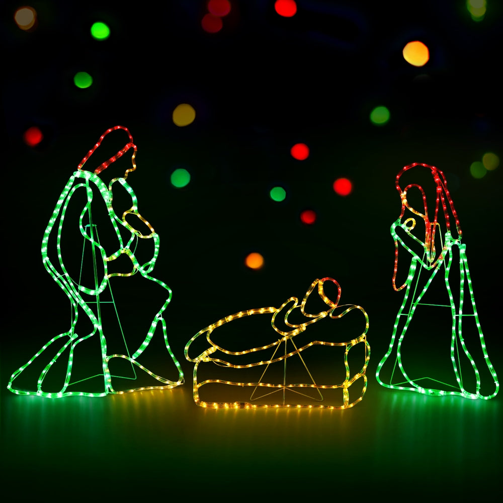 Xmas Lights - Outdoor LED Rope Light Motif - 112cm Christmas Decoration