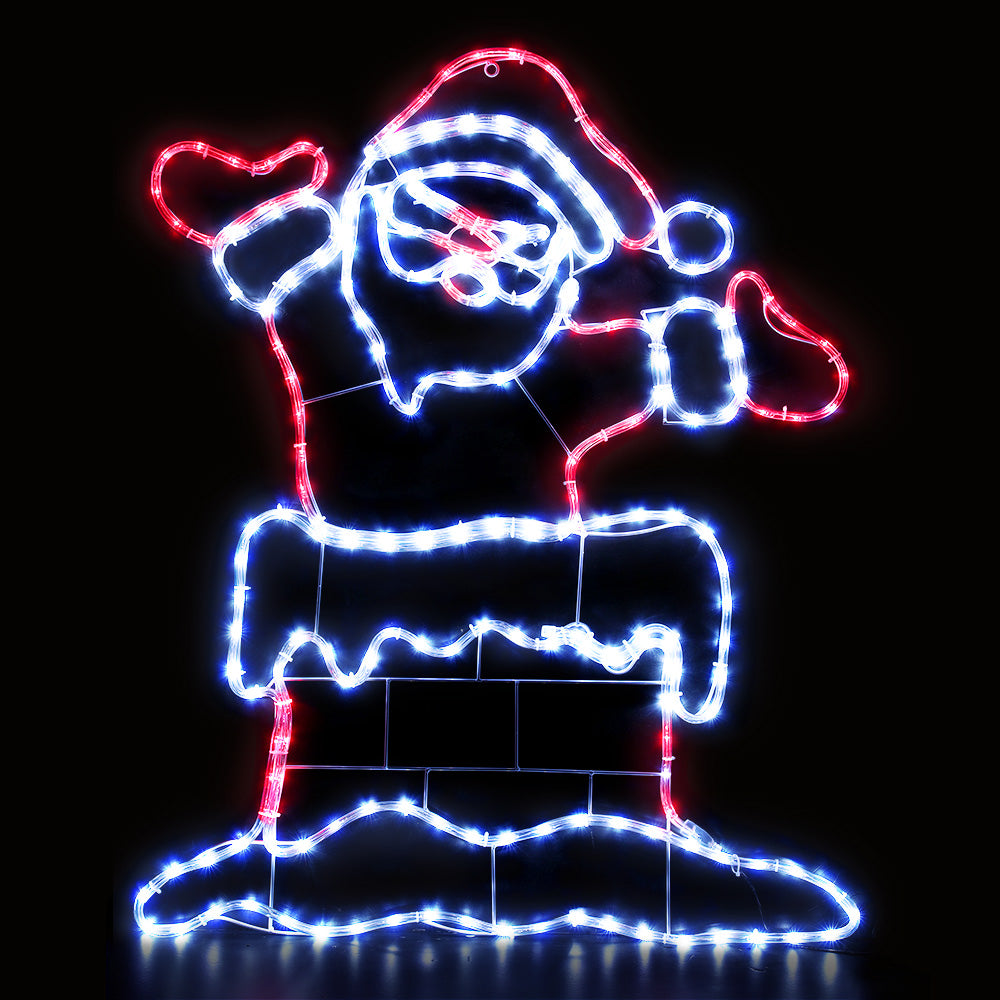 101Cm - Christmas Lights 248 LED 101cm Fairy Light Santa Decorations