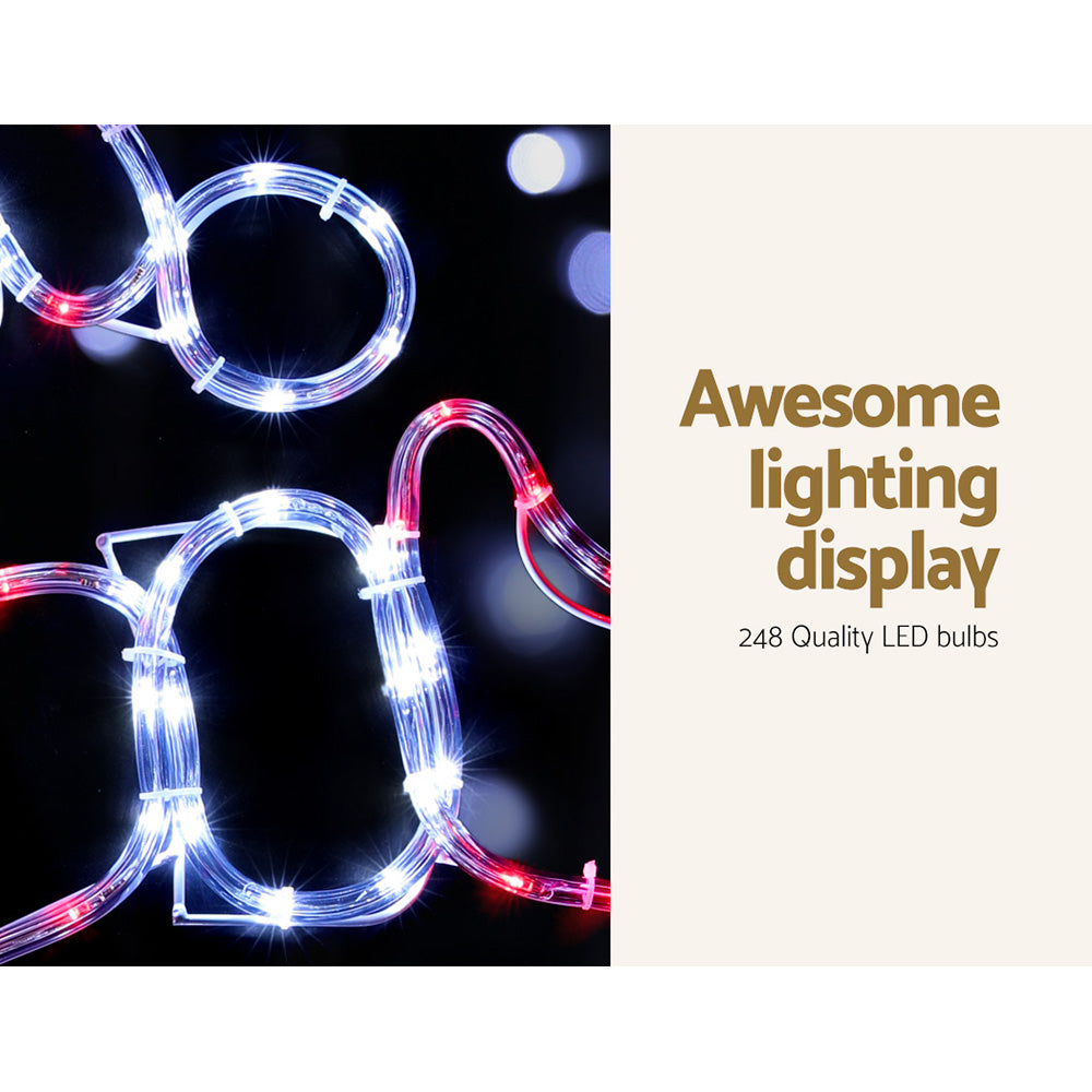 Outdoor Decorations & Lights - Christmas Lights 248 LED 101cm Fairy Light Santa Decorations