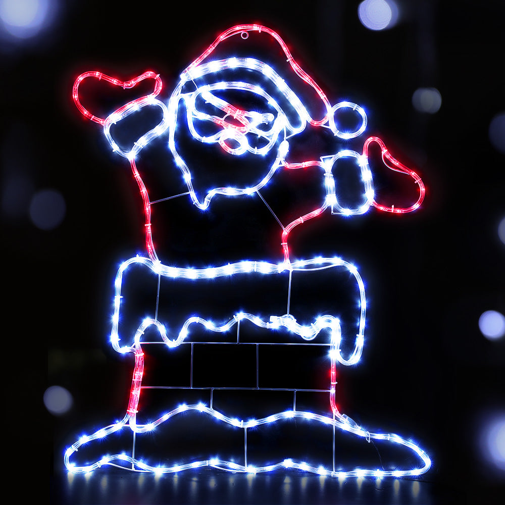 Motif Outdoor Decor - Christmas Lights 248 LED 101cm Fairy Light Santa Decorations