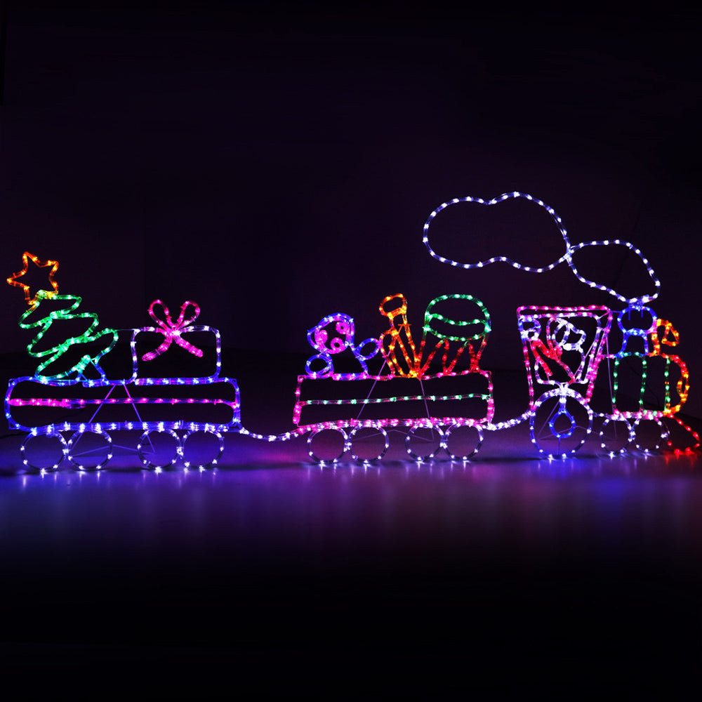 Christmas Lights 631 LED 210cm Fairy Light Train Decorations | Jingle Jollys Motif Rope
