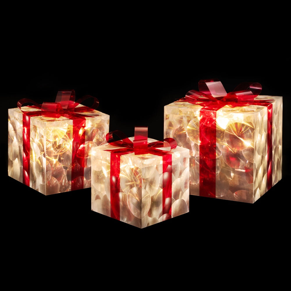 3Pcs - Christmas Lights 70 LED Fairy Light Gift Box 3pcs Decorations Set - photo 12