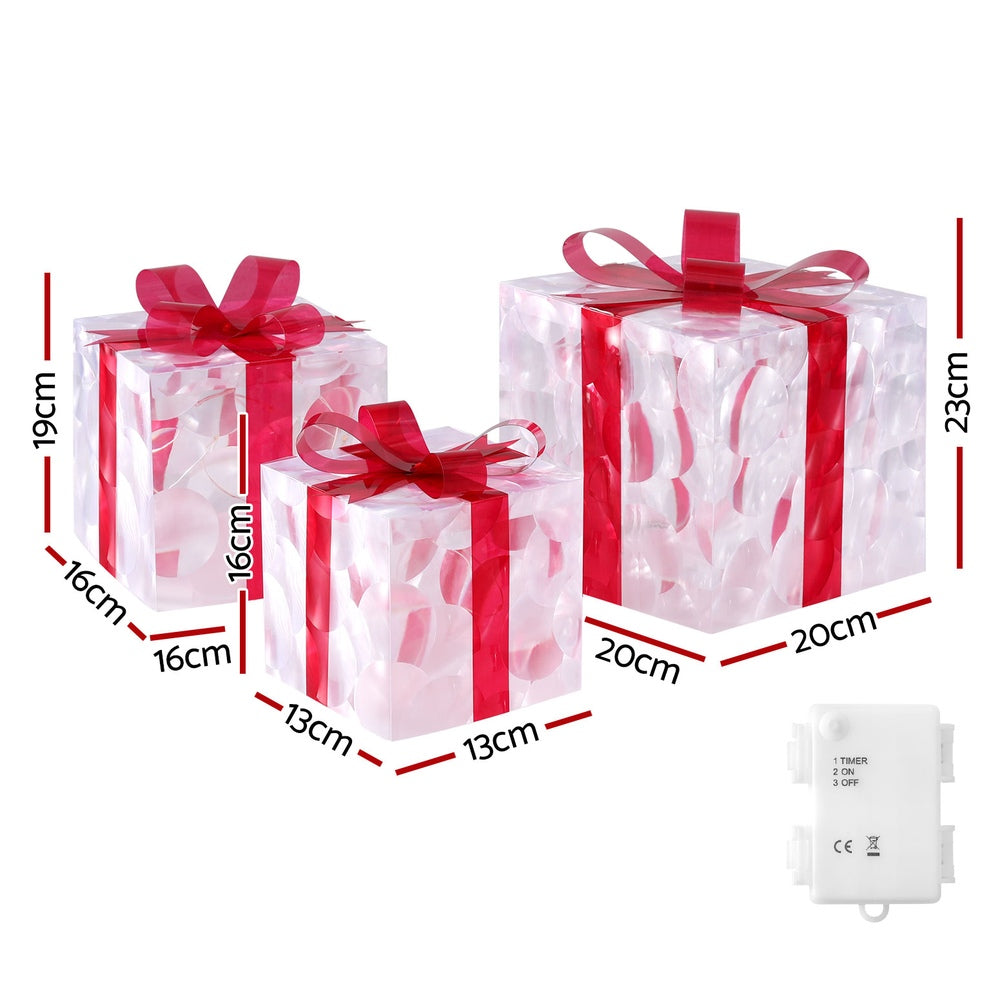 Christmas Lights 70 LED Fairy Light Gift Box 3pcs Decorations Set | Outdoor Decorations & Lights - photo 13