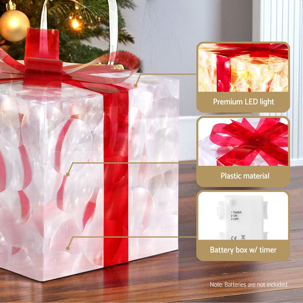 Christmas Lights 70 LED Fairy Light Gift Box 3pcs Decorations Set - 3Pcs