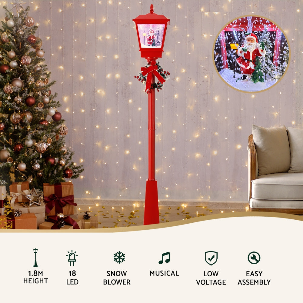 1.8M Christmas LED Lamp Post Lights - Outdoor