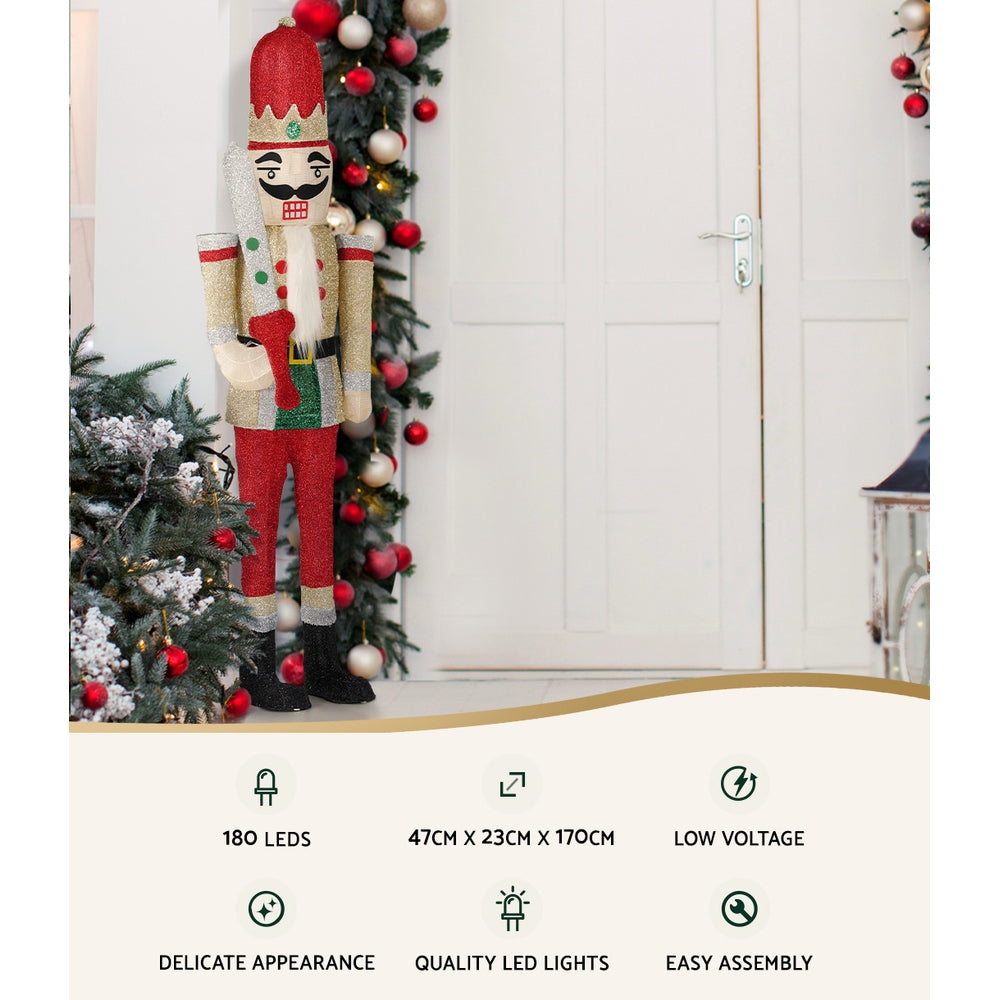 Nutcracker Illumination: 170cm Nutcracker with 180 LED