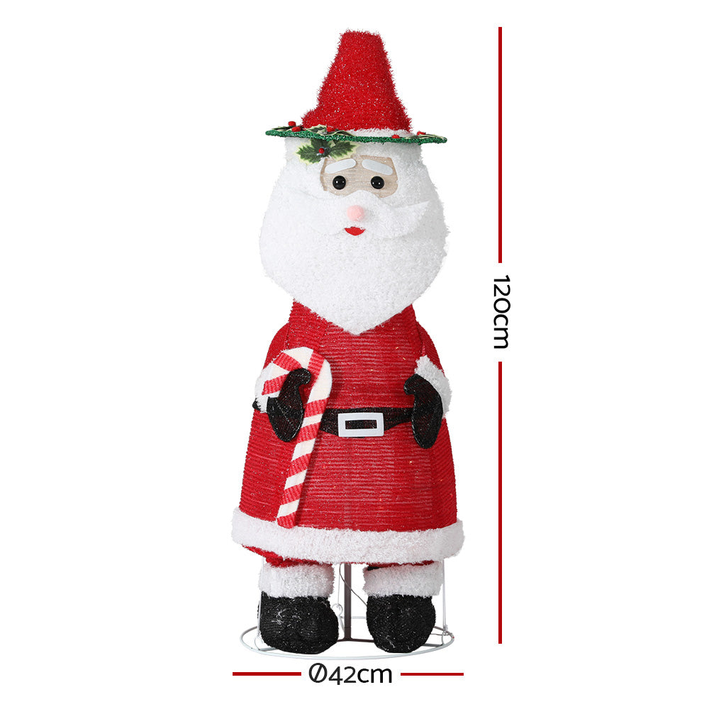 Christmas Lights 96 LED 120cm Fairy Light Santa Decorations | Motif Outdoor