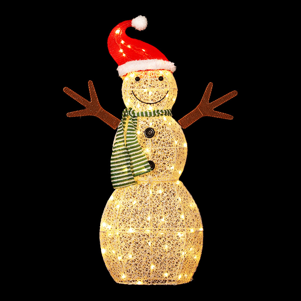 97Cm - Christmas Lights 80 LED 97cm Fairy Light Snowman Decorations