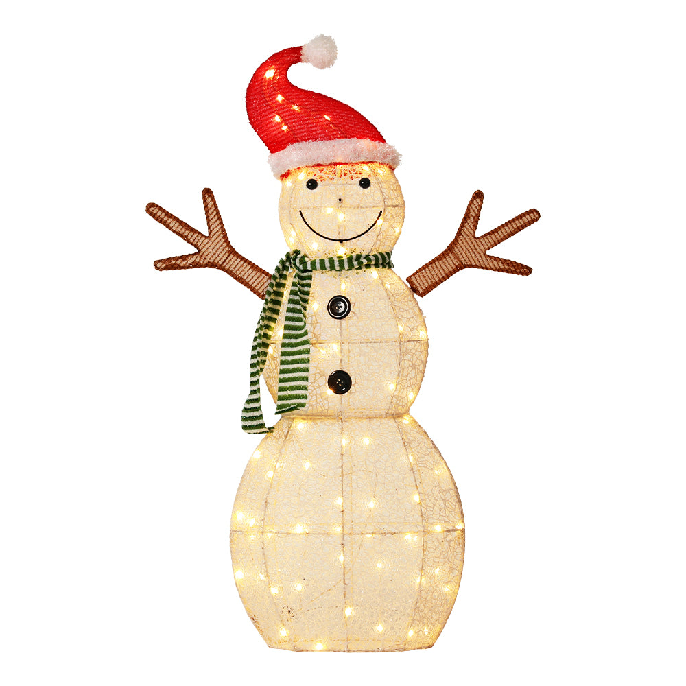 Christmas Lights 80 LED 97cm Fairy Light Snowman Decorations | Rope Motif