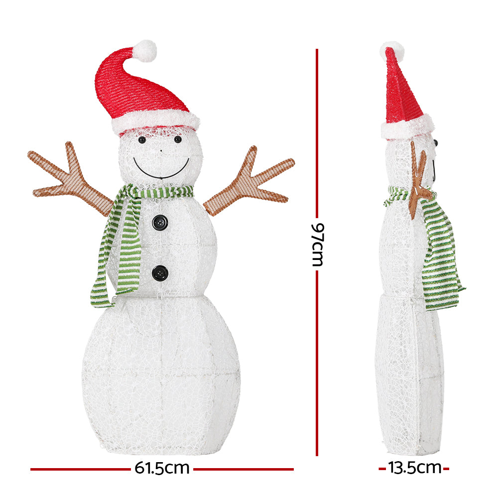 Christmas Lights 80 LED 97cm Fairy Light Snowman Decorations | Outdoor Decorations & Lights
