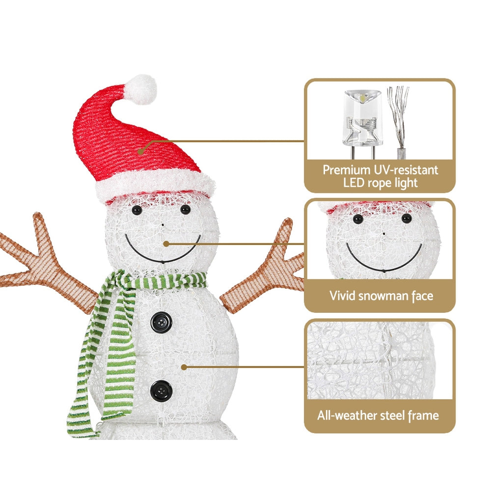 Outdoor Decorations & Lights - Christmas Lights 80 LED 97cm Fairy Light Snowman Decorations