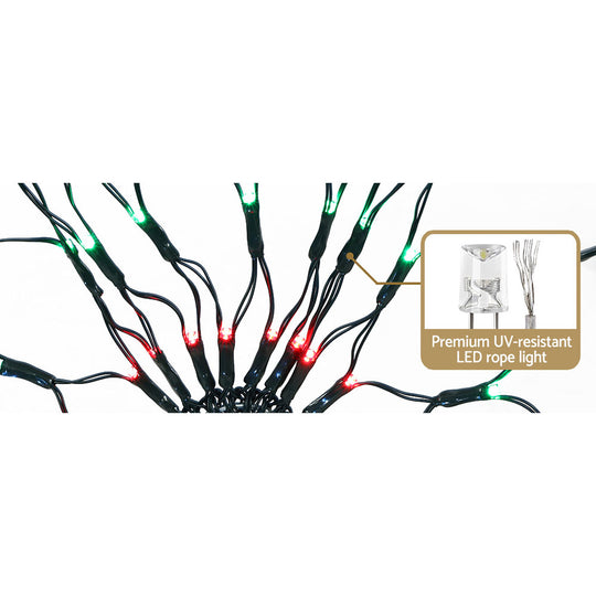 Snowy Serenity: 130 LED 130cm Fairy Lights for Winter Wonderland - Jingle Jollys Christmas Motif