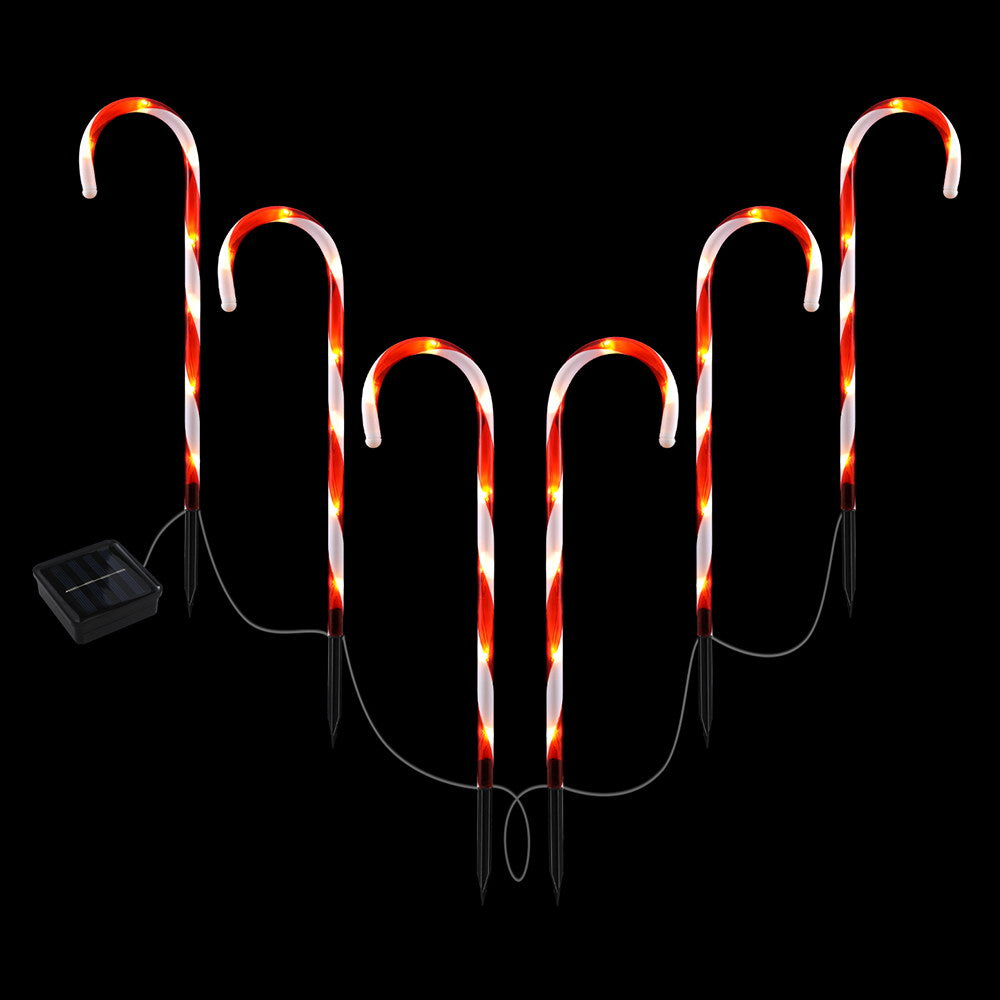 6 Pcs - 6 PCS Christmas Lights Path Ground Light Garden Decorations 42 LED