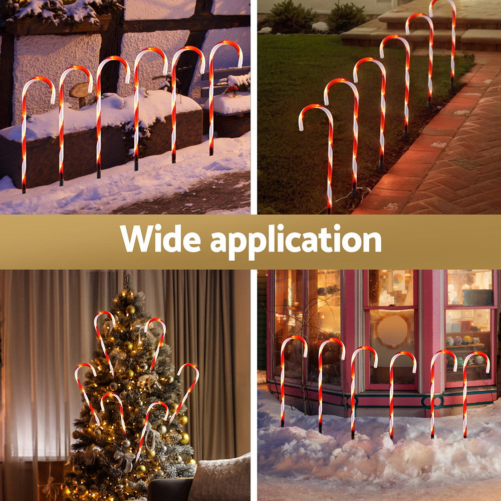 Outdoor Decorations & Lights - 6 PCS Christmas Lights Path Ground Light Garden Decorations 42 LED