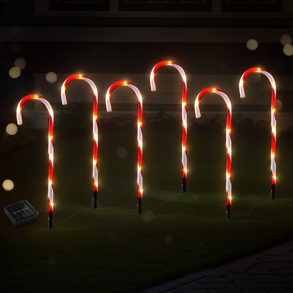Xmas Pathlight - 6 PCS Christmas Lights Path Ground Light Garden Decorations 42 LED
