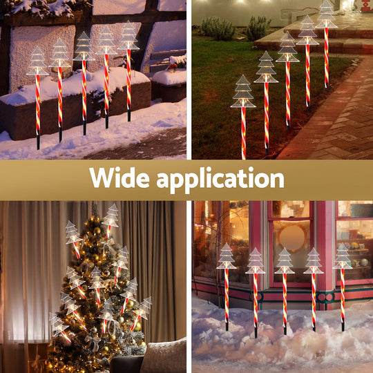 Outdoor Decorations & Lights - 5 PCS Christmas Lights Path Ground Light Garden Decorations 25 LED