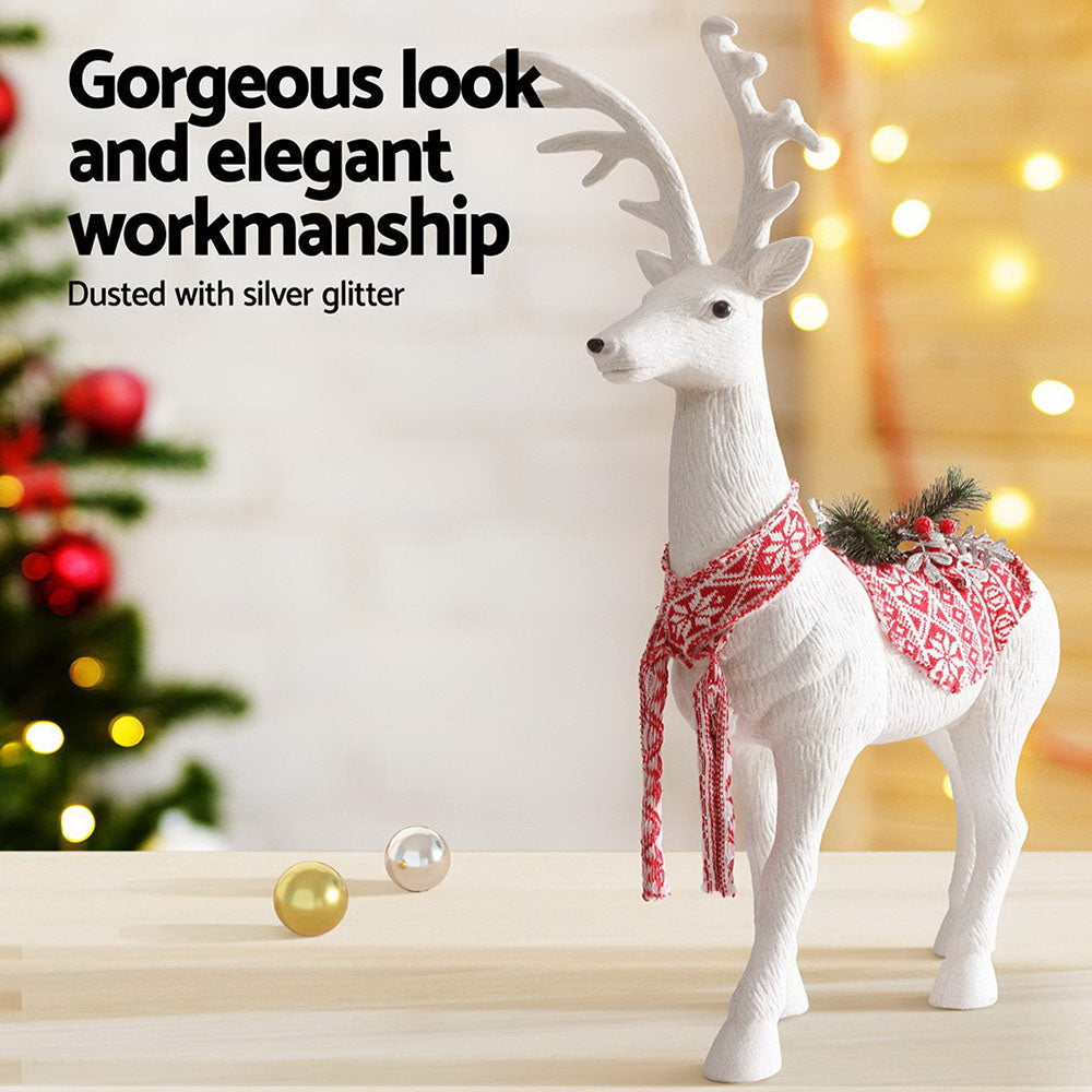 Christmas Decorations - Christmas Reindeer Glitter Deer Ornaments Party Decorations