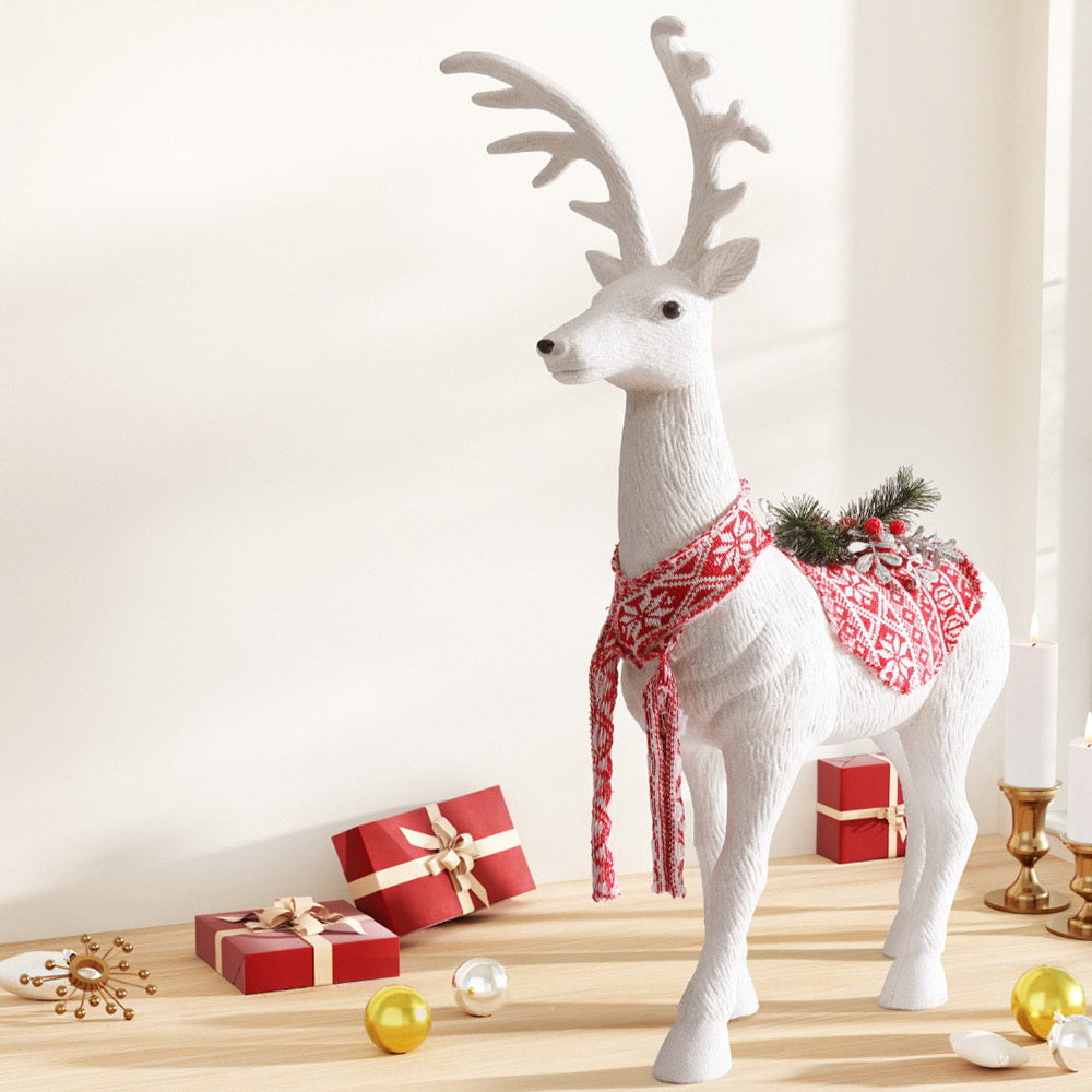 Christmas Reindeer Glitter Deer Ornaments Party Decorations, Christmas Decorations