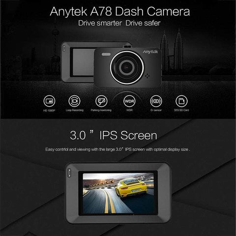 Car Dash Cam Full Hd 1080P Car Wide Angle (24 Hours Parking Monitoring)