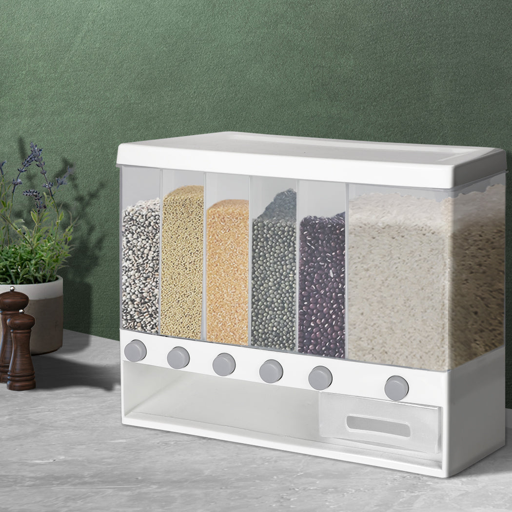 Grain Container Cereal Dispenser - Wall Mounted Dry Food