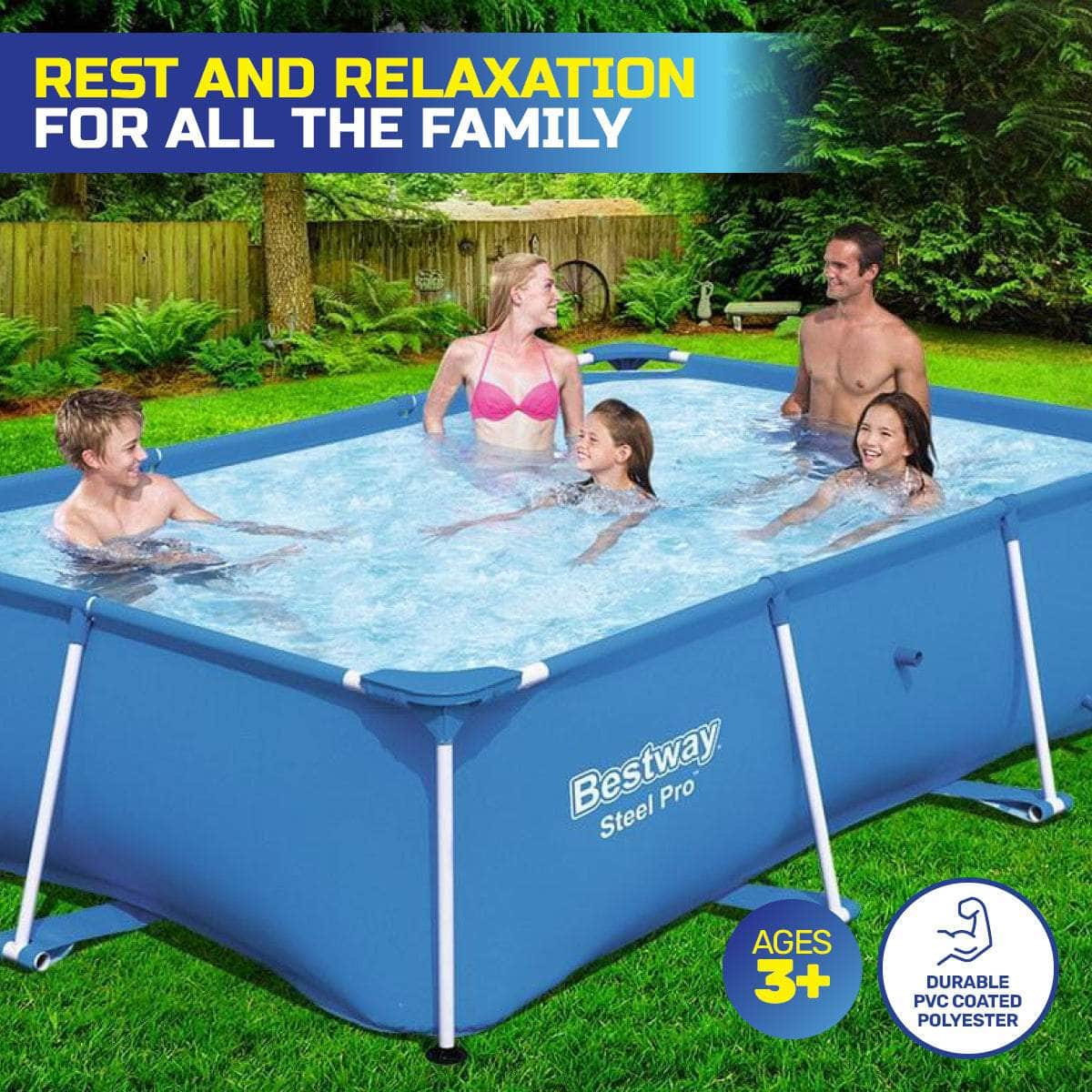 Above Ground Pool High Gauge PVC Construction 1200 Litre