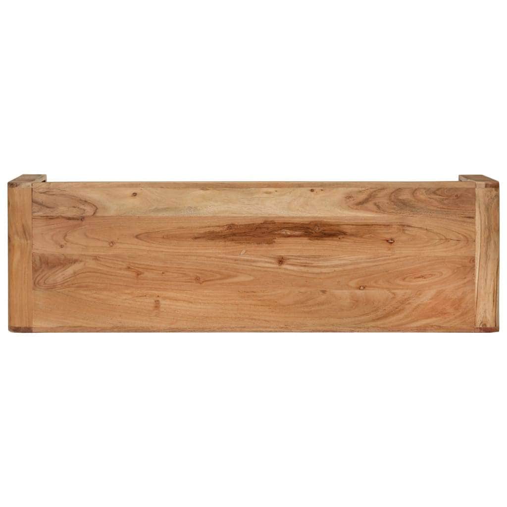 Acacia Essence: Solid Wood TV Stand with a Touch of Elegance
