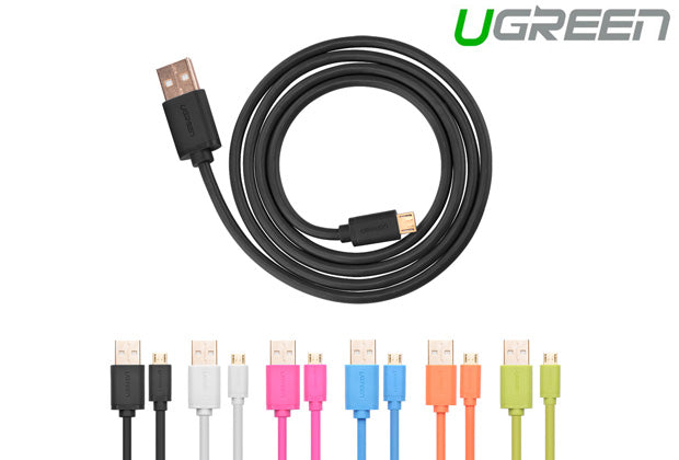 Micro Usb Male To Usb Male Cable Gold-Plated - White 2M (10850)