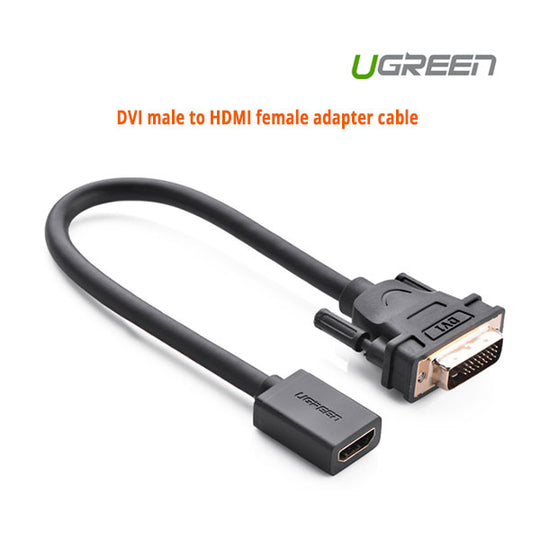 Dvi Male To Hdmi Female Adapter Cable (20118) - Computer Cables & Adapters