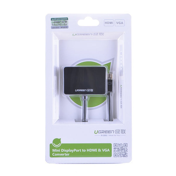 4K Mini Displayport To Hdmi / Vga Adapter - Black (10439)