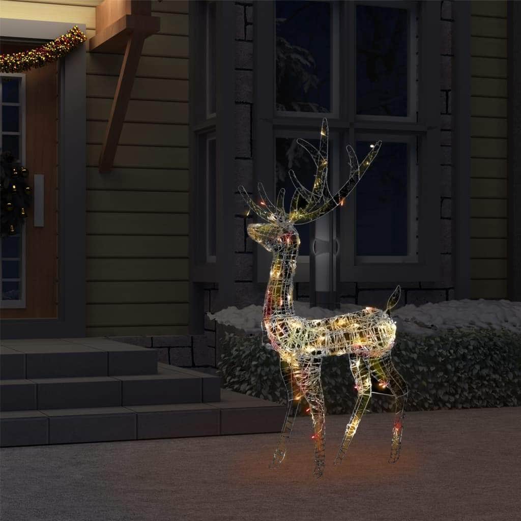 Acrylic Reindeer Christmas Decoration 140 LEDs Colourful | Christmas Lighting