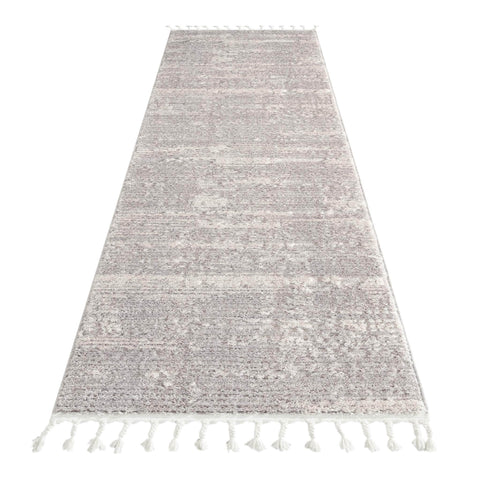 Addie Soft Pile Rug - Light Grey - 80X150