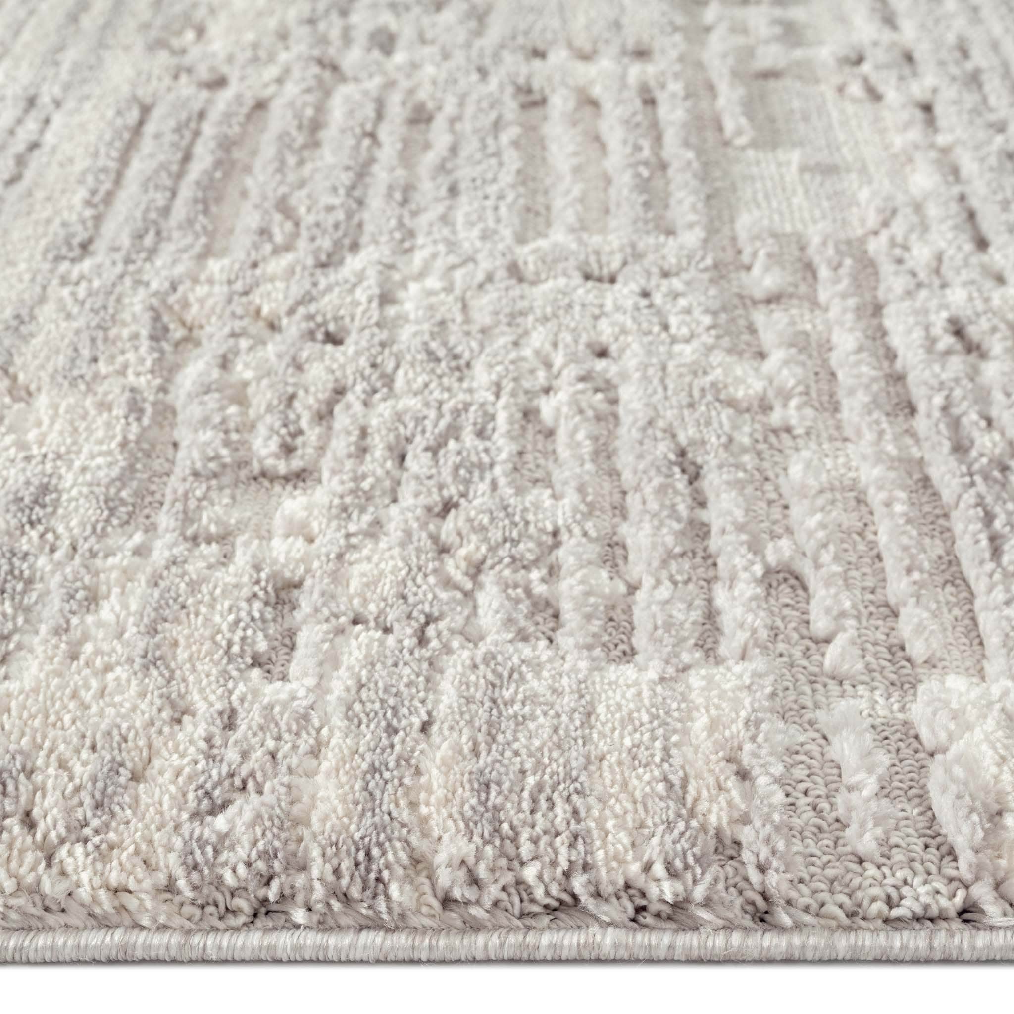Addie Soft Pile Rug - Light Grey - 80X150