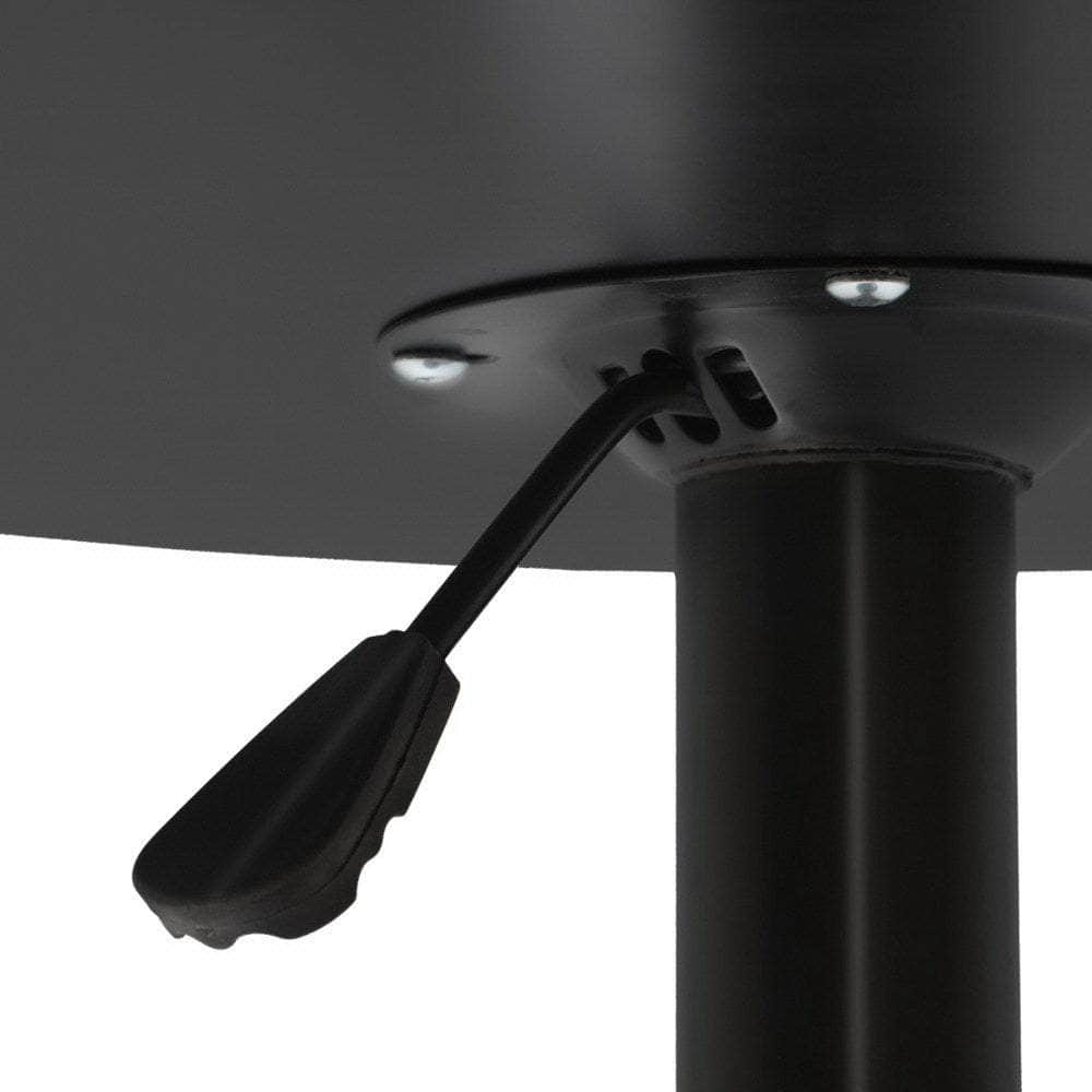 Adjustable Bar Table Gas Lift Wood Metal Black