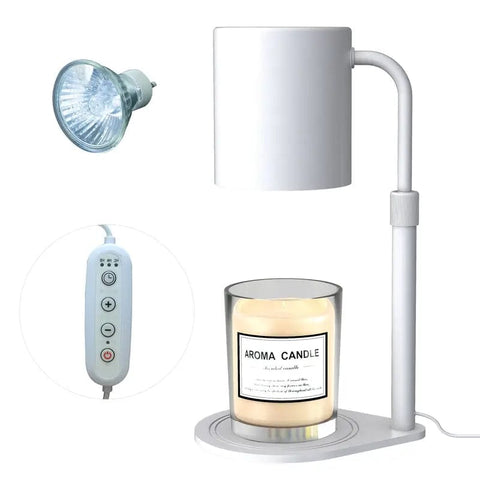 Adjustable Candle Warmer Lamp with Timer and Brightness Control