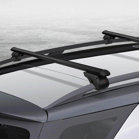 Adjustable Car Roof Rack 1200mm Aluminium Black
