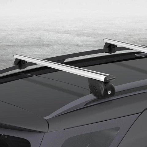 Adjustable Car Roof Rack 1240mm Aluminium Silver
