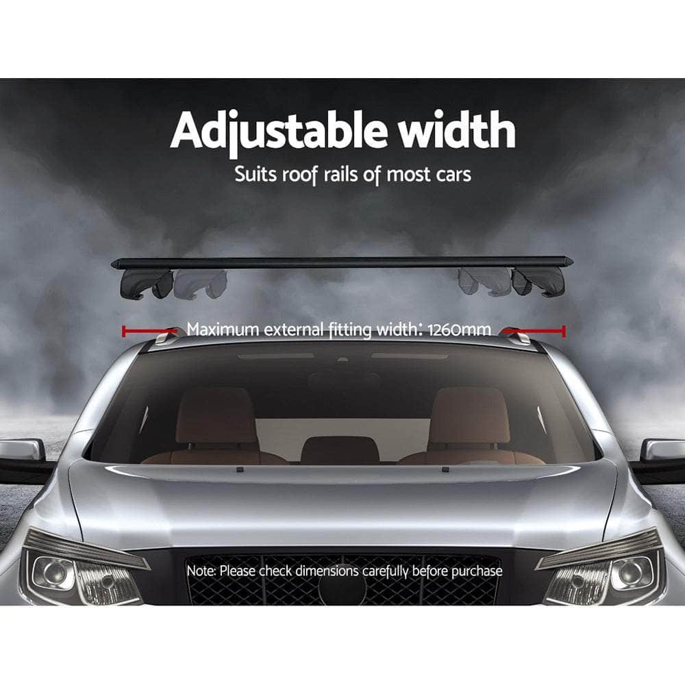 Adjustable Car Roof Rack 135cm Black