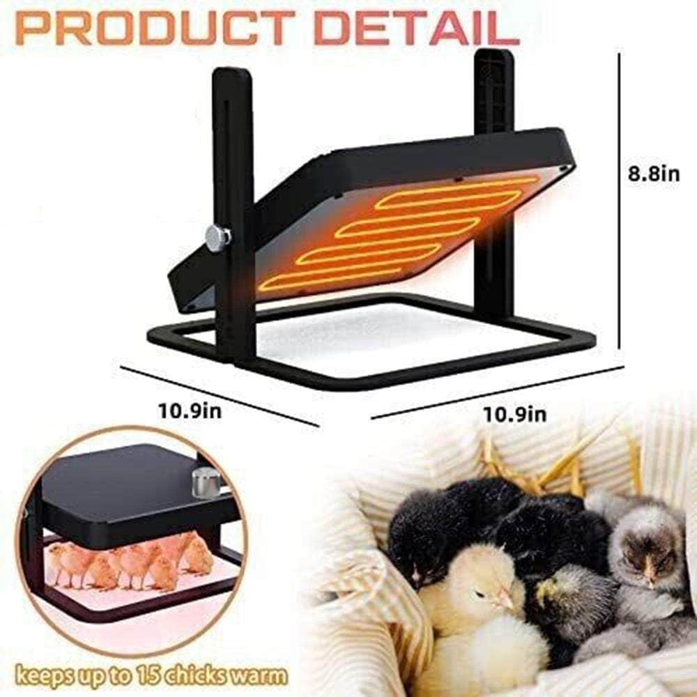 Adjustable Chick Brooder Heating Plate Chicken Coop Duck Poultry Brooder