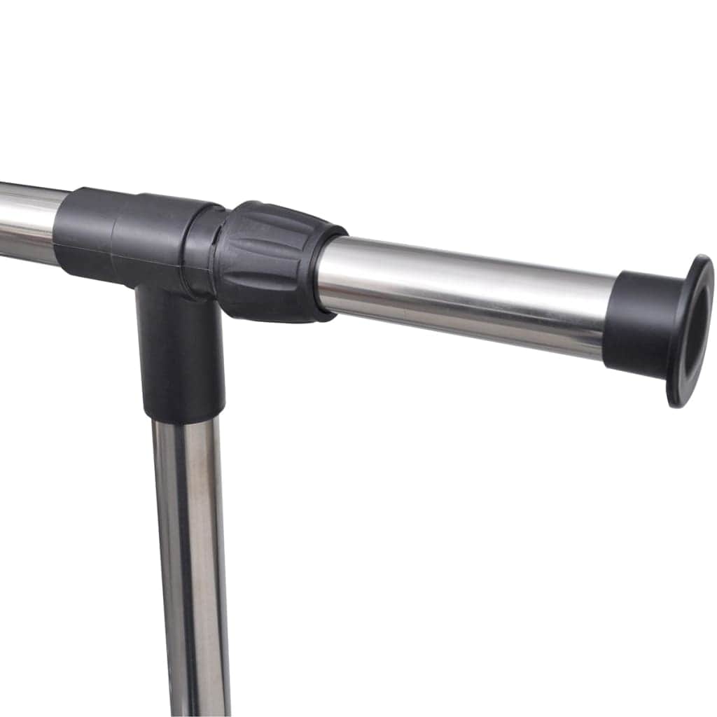 Adjustable Clothes Rack 4 Castors 1 Hanging Rail, Closet Organisers & Garment Racks