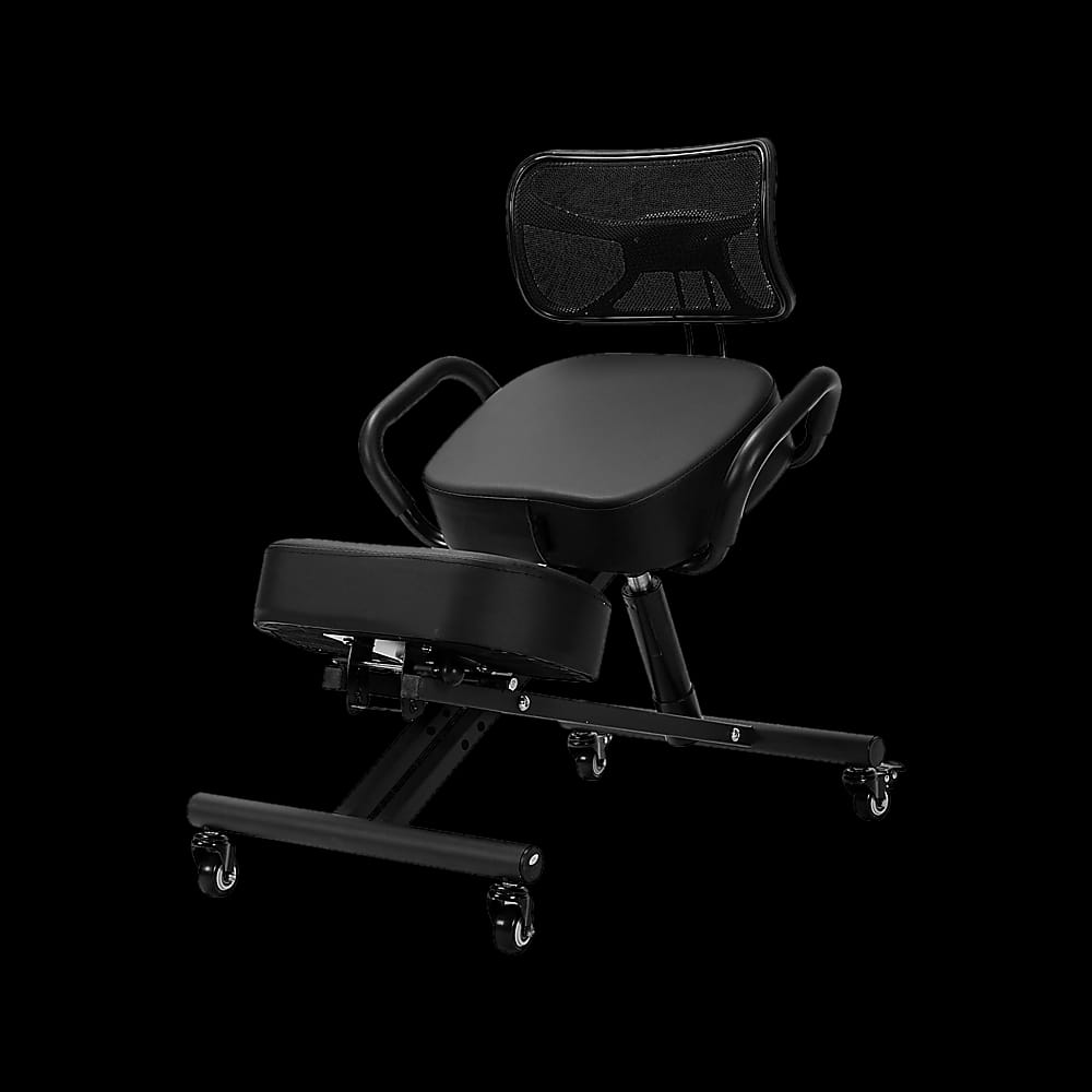 Adjustable Ergonomic Kneeling Chair With Backrest & Casters, Office & Desk Chairs - photo 12