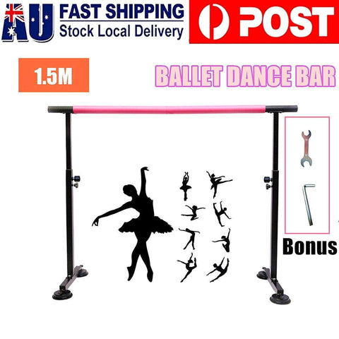 Adjustable Freestanding Ballet Bar for Stretching and Dance - 1.5M