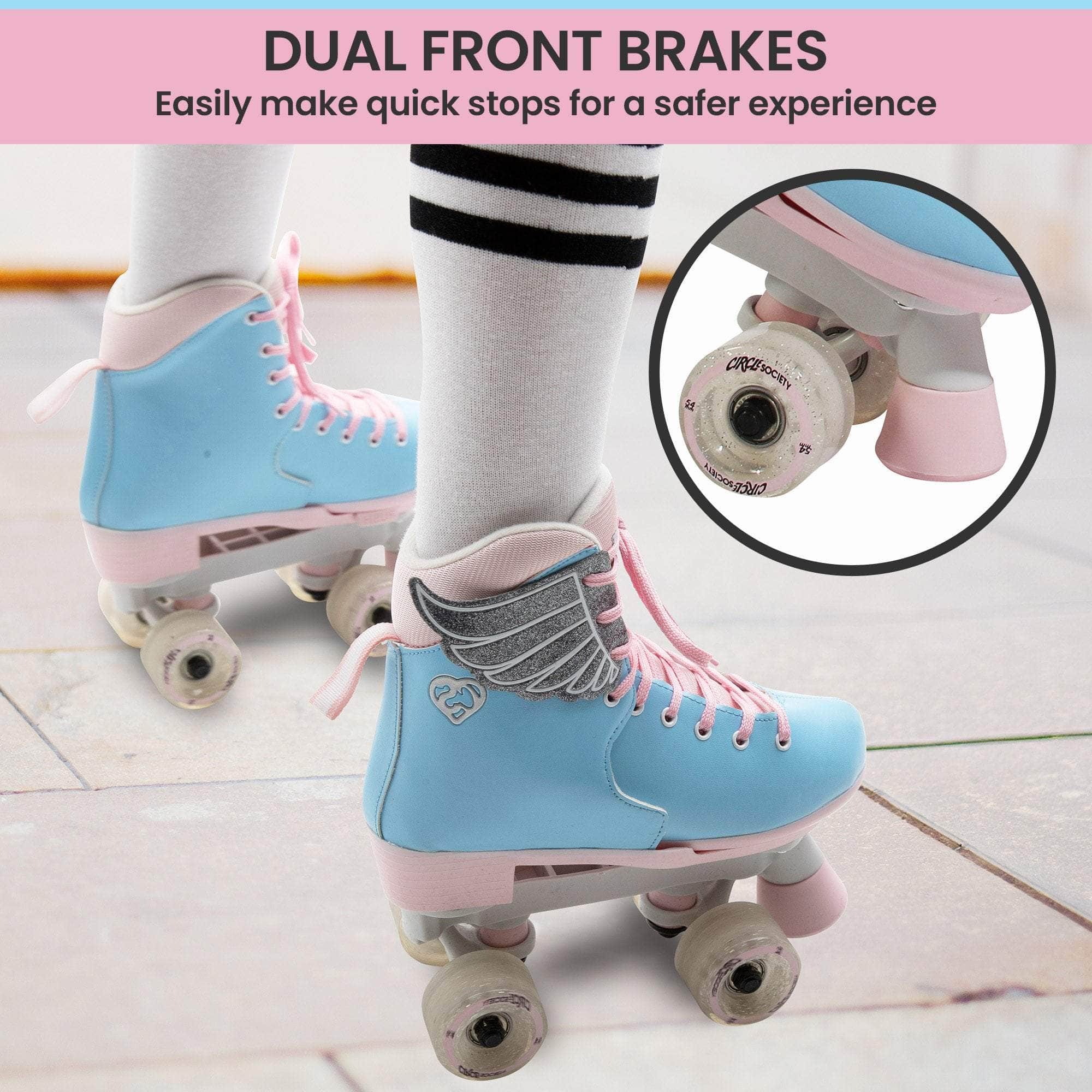 Adjustable Kids Quad Roller Skates - Cotton Candy, fitness other - photo 7